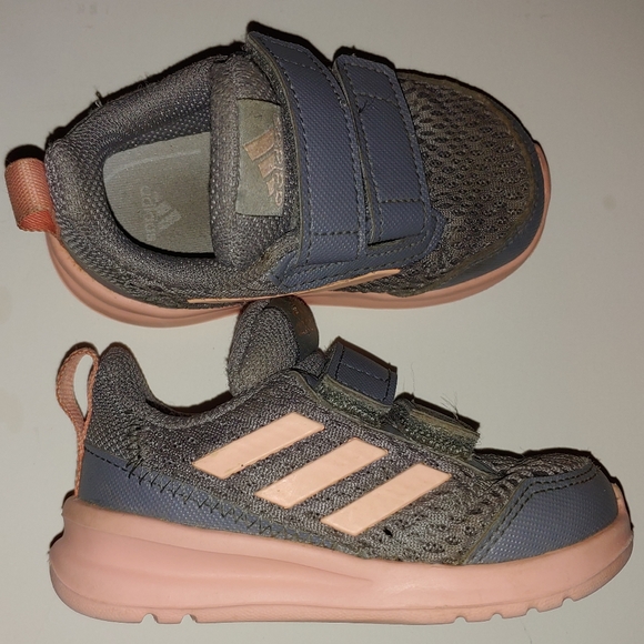 adidas Other - Gray and light pink Adidas shoes, toddler 5